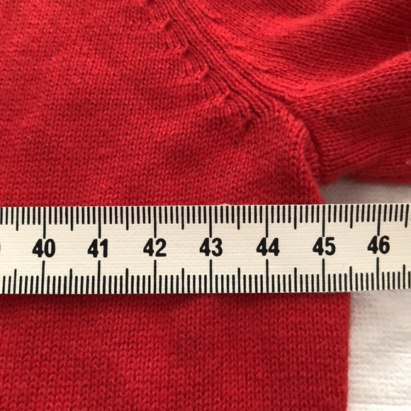 Pure Alfred Sung Red Cardigan with Ruffles! - Picture 8 of 14